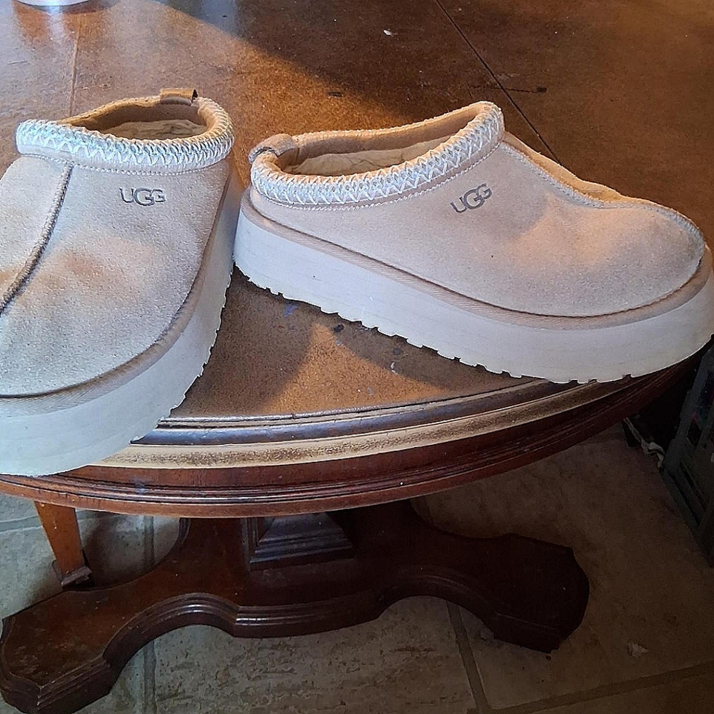 UGG Cream Suede Cozy Slip-Ons